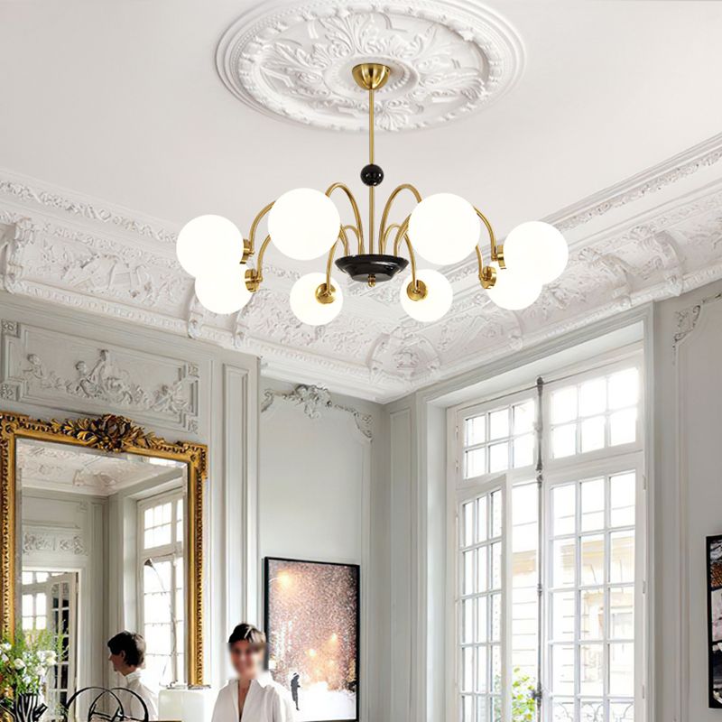 Modern Chandeliers For Dining Room Globe-Shaped Chandelier Pendant Light