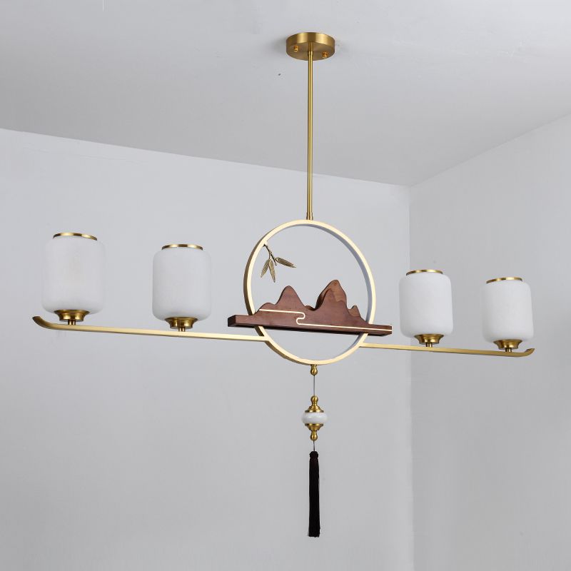 Luces colgantes de cocina contemporáneos Cilíndrico 5 Luz de luz Luz de luz accesorios