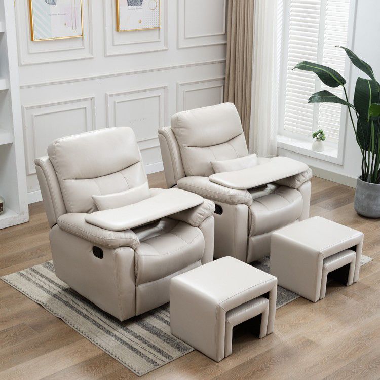 Swivel Rocker Recliner Extended Footrest Recliner Chair with Ottoman
