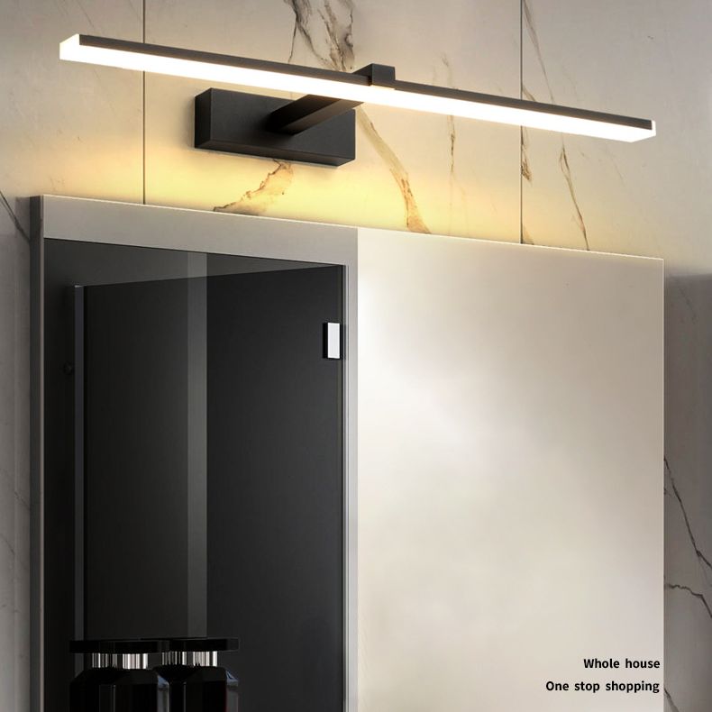 Luci da parete di vanità lineari Vintage Modern Simplicity Simplicity Plastica Prontone per bagno