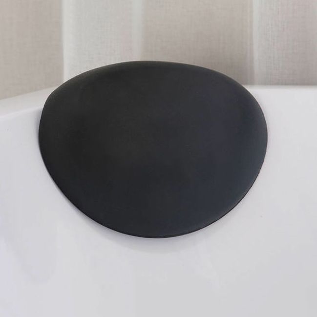 Acrylic Corner Soaking Bathtub Antique Finish Back to Wall Bath Tub
