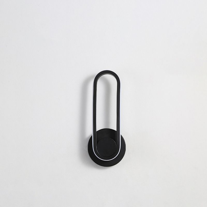 Modern Minimalist LED Wall Sconce Linear Rotatable Wall Light with Acrylic Shade