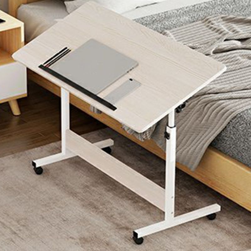 Modernistic Rectangular Corner Table 4 Legs Metal Side End Table with Storage