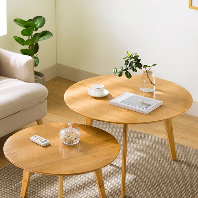 Modern Round Coffee Table 3 Legs Coffee Table for Living Room