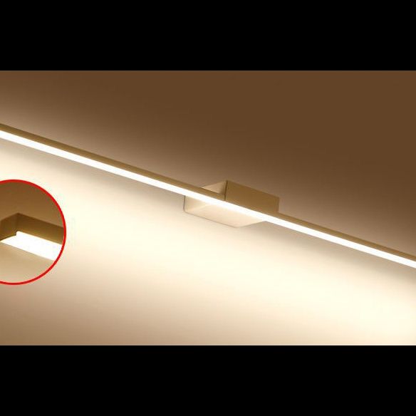 Luces de espejo de tocador lineal LED estilo de tocador de metal moderno para baño