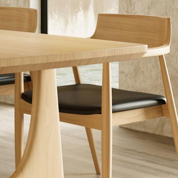 Modern 1/2/4/5 stukken Dinerset massief houten rechthoekige eettafel met stoelen