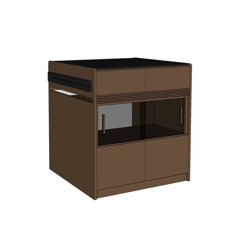 Dining Room Kitchen Island Table Modern Wood Prep Table with Drawer