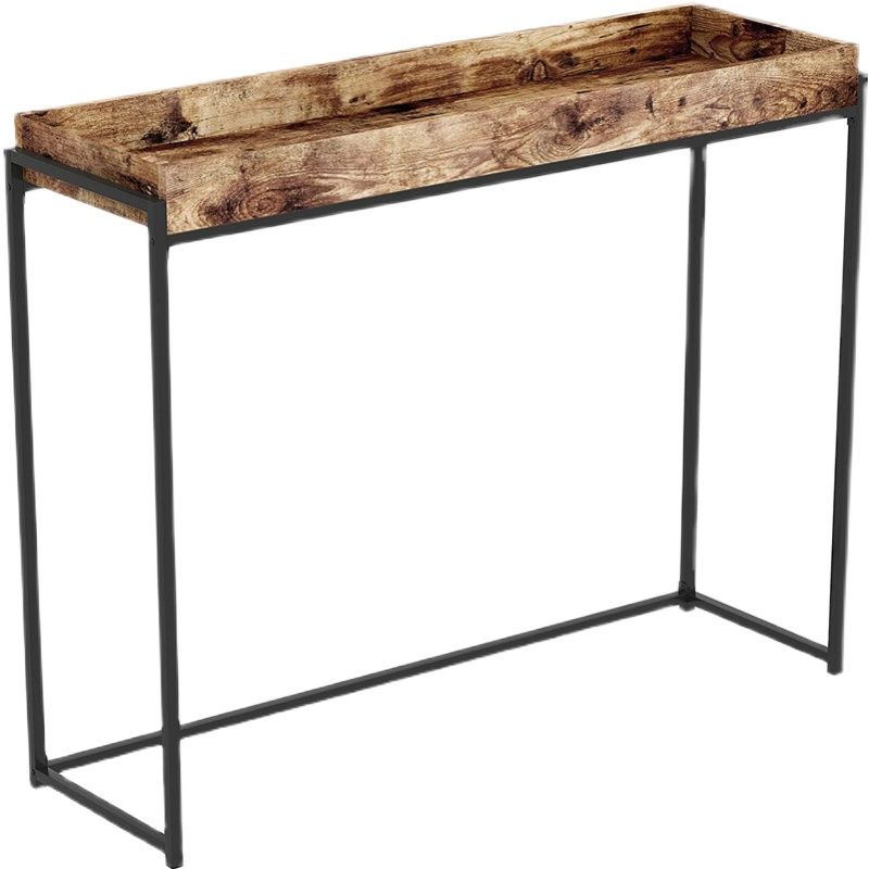 Modern Rectangular Console Table Wooden Console Sofa Table in Natural