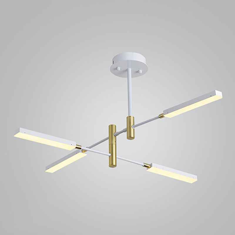 Postmodern unieke metalen lineaire kroonluchter verlichtingsarmaturen Restaurant Hangende kroonluchter