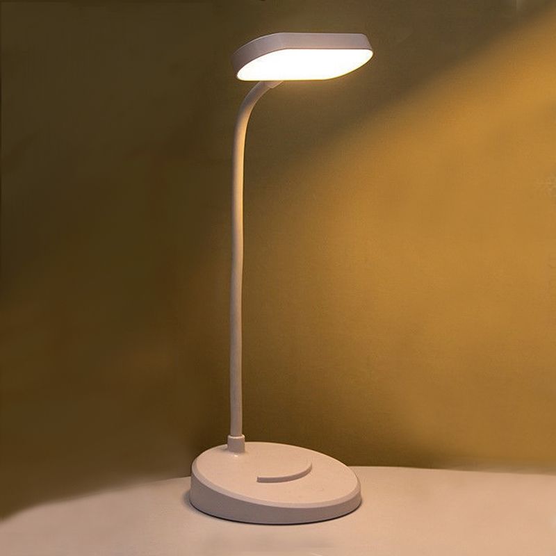 Lampade per comodini ovali moderni in plastica 1 lampade da tavolo a led leggera