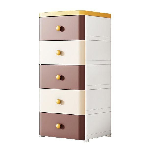 Contemporary Wardrobe Armoire with Legs Plastic Storage Cabinet