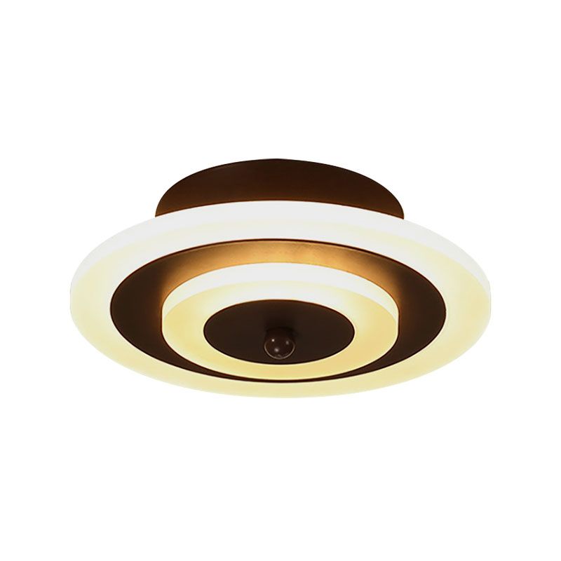 Modern Concentric Ceiling Lamp Acrylic Flush Ceiling Light for Living Room Hallway
