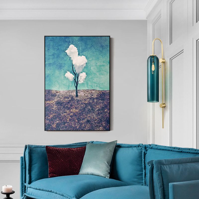 Gooseneck Living Room Wall Mounted Light Fixture Glass Minimalist Wall Light Sconce