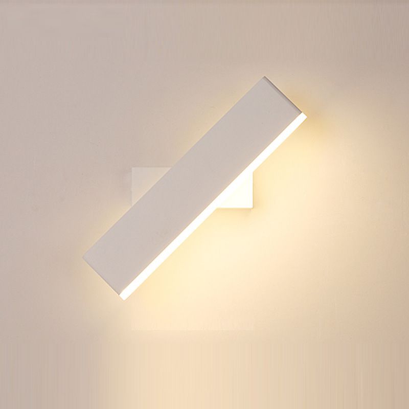 Acryl rechteckige LED -Wandlampe in moderner Einfachheit Aluminium Rotatable Wandleuchte für Schlafzimmer