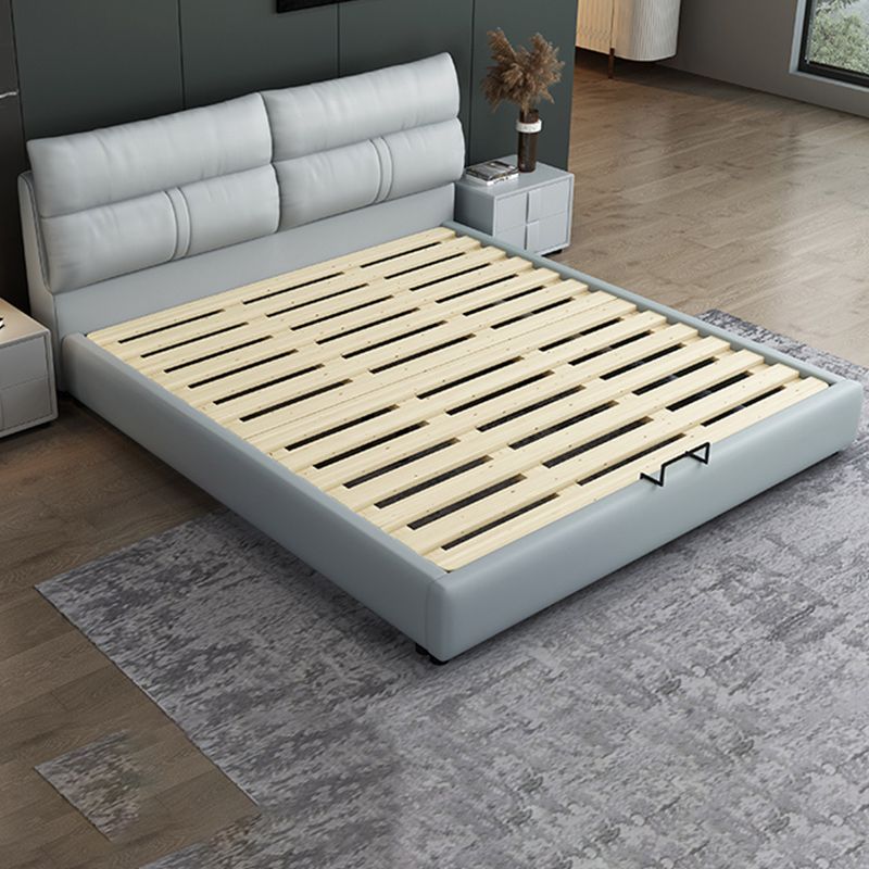 Mattress Included Platform Bed Frame Upholstered Headboard Platform Bed