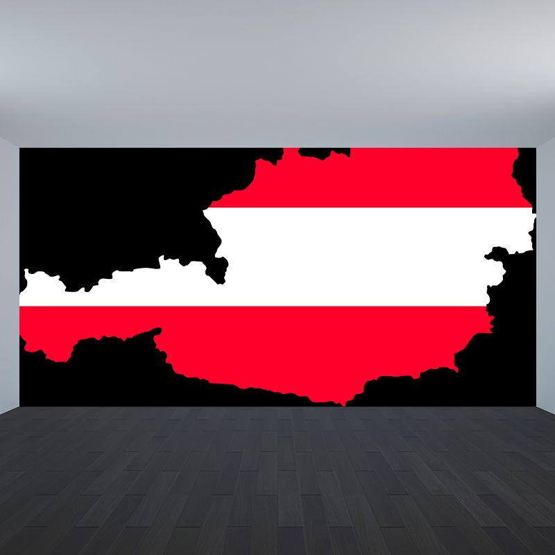 Horizontal Illustration Wall Mural Map Decorative Eco-friendly for Home Decor