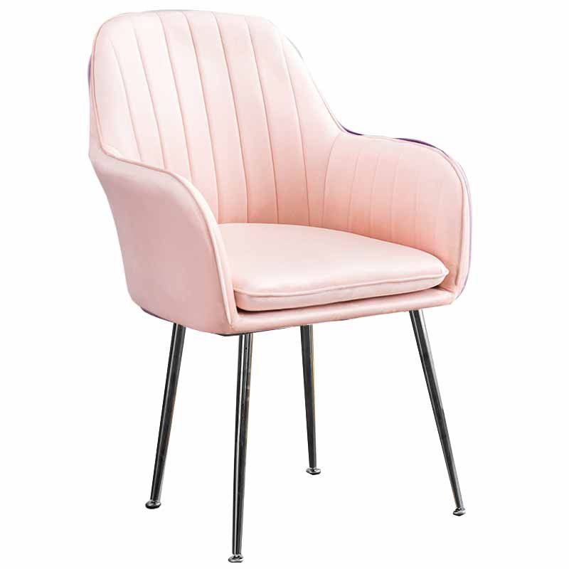 23.6"Wide Solid Color Armchair with Basic Four Legs for Bedroom