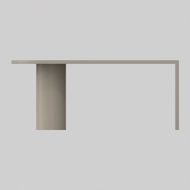 Solid Wood Contemporary Free Form Dining Table Pine Wood Table for Dining Room