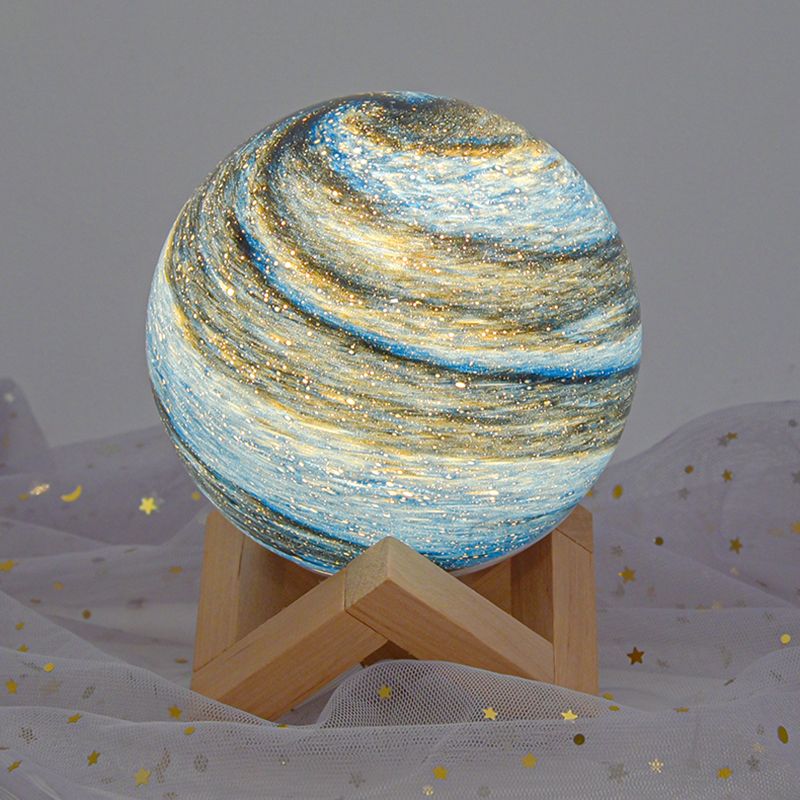 Glass Round Shape Table Lamp Modern Style 1 Light Table Lamp Fixture