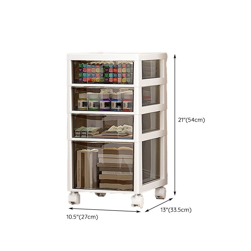 Transparent Filing Cabinet Modern Plastic Drawers File Cabinet