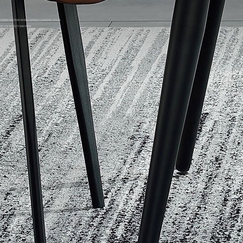 Modern Sintered Stone Dining Room Set Standard Height with 4 Legs Base Dining Set