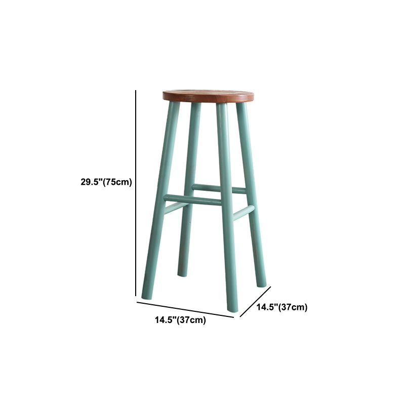 Modern Rectangle Pine Wood Bar Table Set 1/5/6 Pieces Counter Table with High Stools