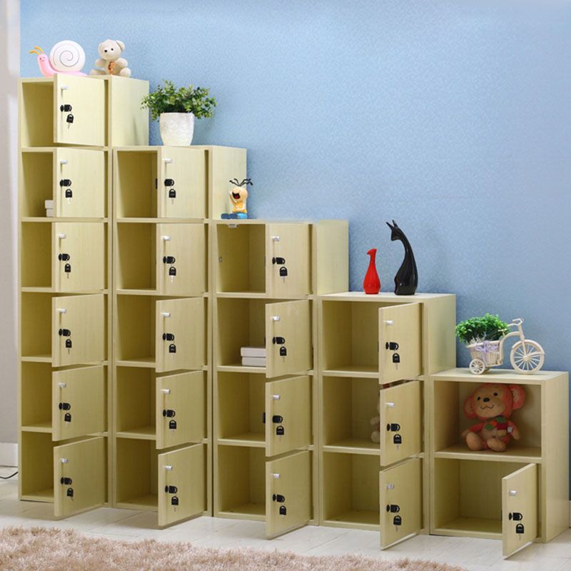 Matte Finish Non-Hanging Cabinet Modern Wood Storage Cabinet with Hinged Doors