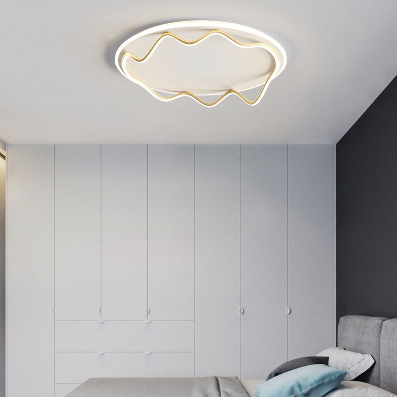 LED Flush Mount Light Aluminum Simplicity Ceiling Light Fixtures for Living Room