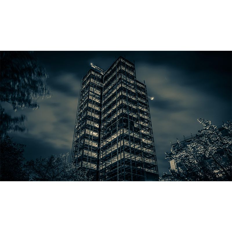 Construction Mural Wallpaper Mildew Resistant Modern Living Room Decoration