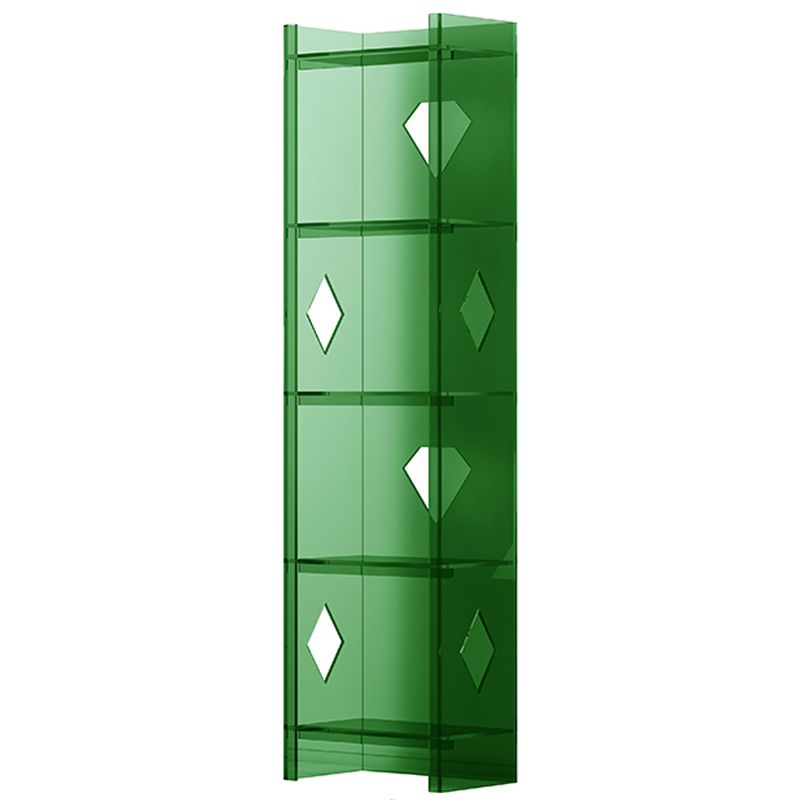 Modern Style Closed Back Standard Bookshelf Acrylic Bookcase for  Home Office