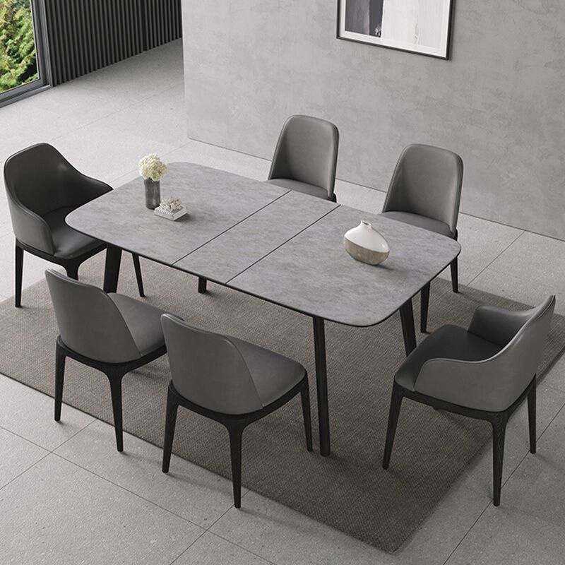 Rectangle Extendable Dining Table Modern Stone Dining Table for Dining Room