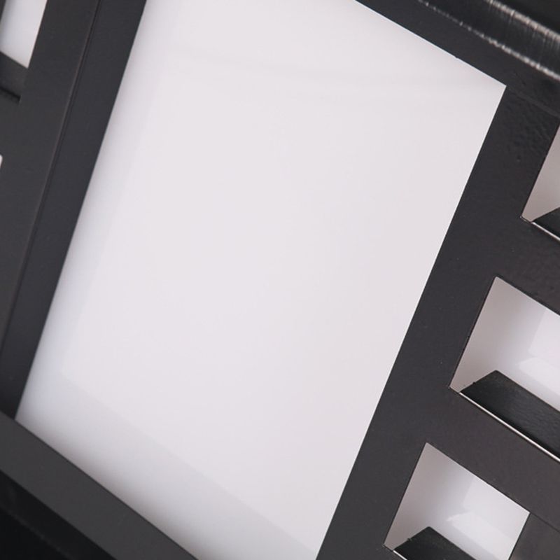 Contemporary Pillar Lamp Household Outdoor Lamp for Backyard