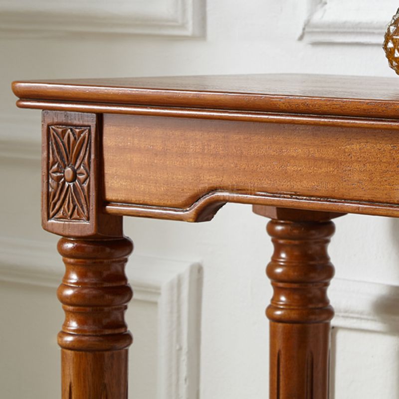 Modern Style Bar Table 1/3 Pieces Brown Colour Solid Wood Counter Table