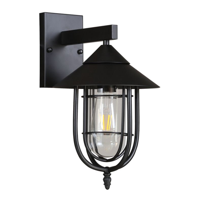 Metal Tapered Wall Sconce Lights Industrial Style 1 Light Wall Mounted Lamps