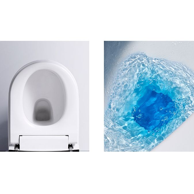 Contemporary 1-Piece Bidet Toilet Wall Mount Toilet Bowl for Washroom