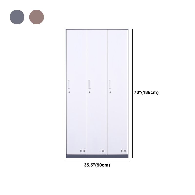 Metal Hinged Wardrobe Cabinet Contemporary Wardrobe Armoire for Home