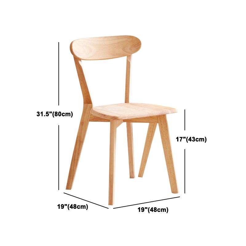 Minimalist Rubberwood Table and Chair Set 1/2/5/7 Pieces Rectangular Dining Table Set