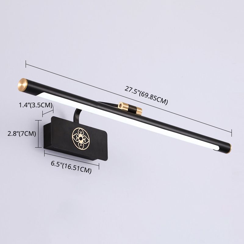 Moderne minimalistische stijl buizen muur gemonteerd ijdelheid lichten metaal 1 licht ijdelheid verlichting ideeën voor badkamer
