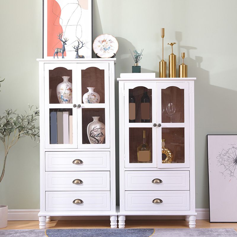 23.62" L x 13.77" W Industrial Wood Accent Cabinet with Drawer Rectangle Side Cabinet