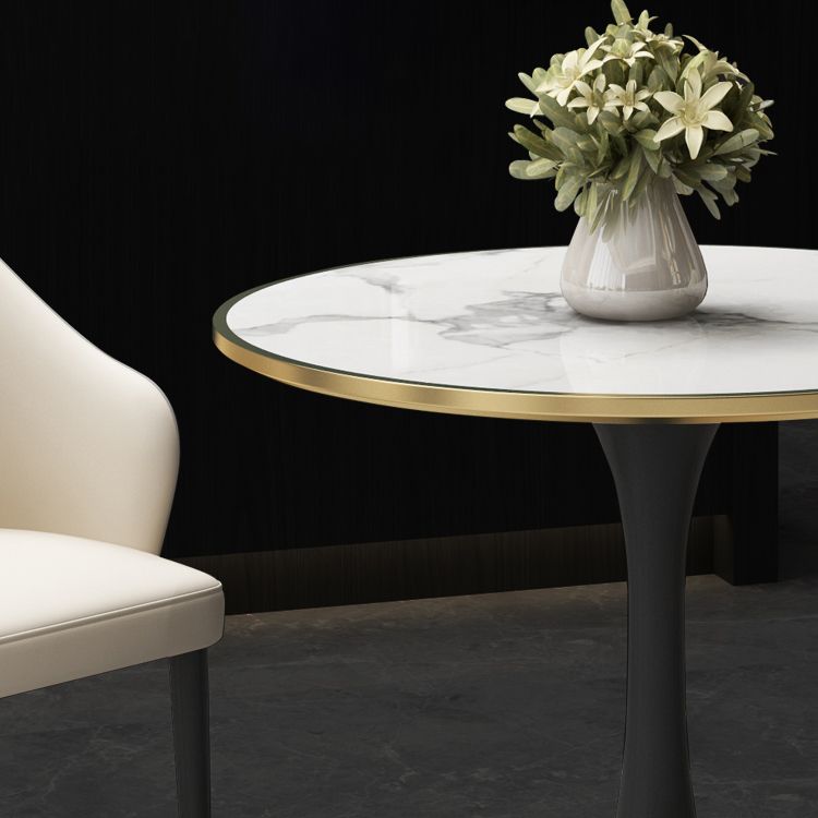 72-Zoll-Metall Traditioneller Luxus-Tisch runder Innentisch mit Tulpenbasis