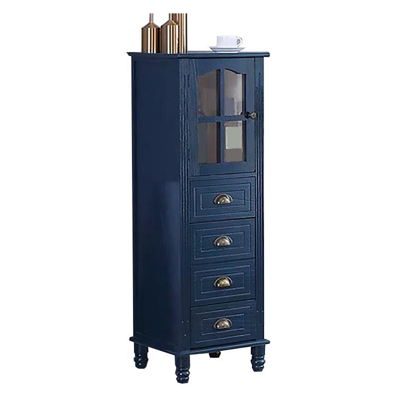 Wood Accent Cabinet with 1 Door 11.81" Wide Rectangle Side Cabinet