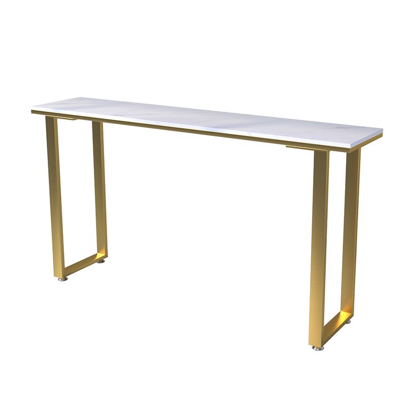 Glam Style 1/2/3/4 Pieces Faux Marble Bar Table Set Fixed Table Counter Set for Home Use