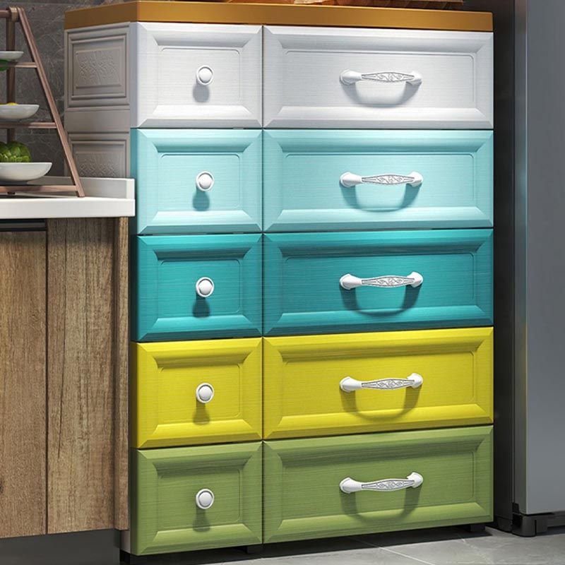 Contemporary Non-Hanging Armoire Plastic Wardrobe Closet,29.13" D x 13.78" W x 39.37" H