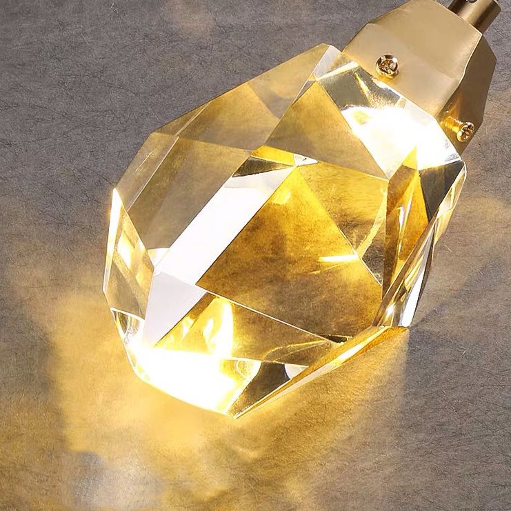 Moderne stijl wereldbol wandmontage lampen helder kristal 1-licht wandlichtwanden in goud
