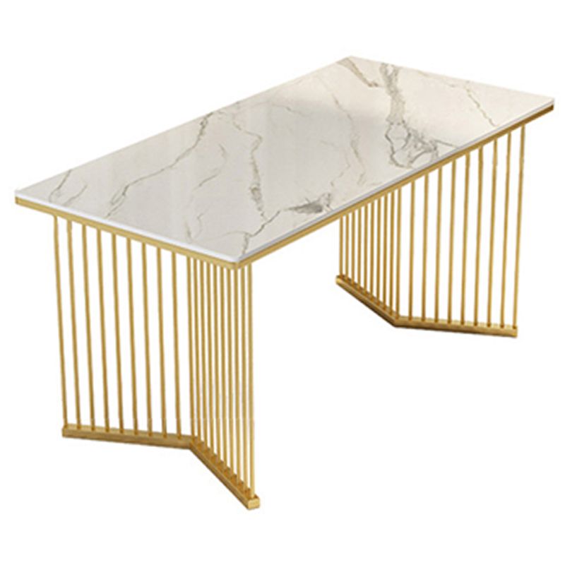 Contemporary Sintered Stone Dining Table Rectangle Dining Table for Home Use