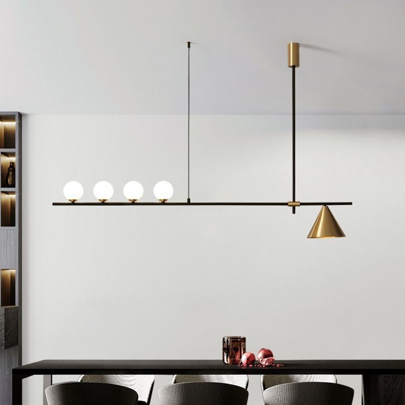 Modern Simple Island Light Glass Hanging Light for Dining Room