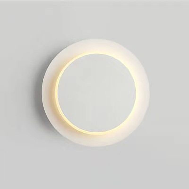 1 Light Geometry Wall Sconce Modern Style Metal Wall Lighting for Bedroom