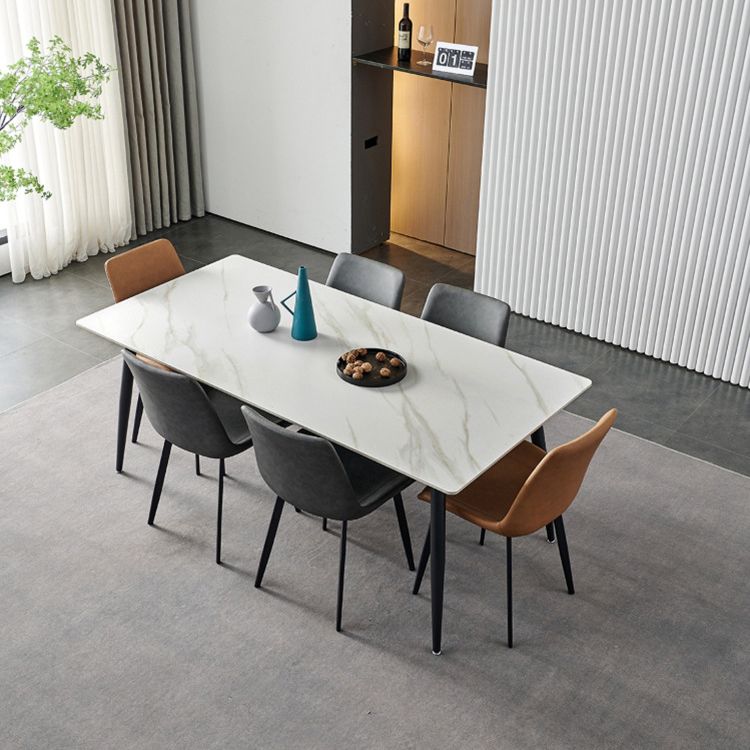 Nordic Kitchen Stone Furniture 1/5/7 Pcs Standard Height Casual Dining Room Table Set