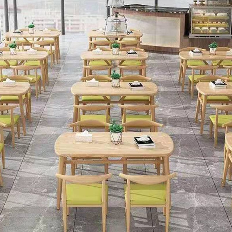 Modern Style Wood Dining Table 4 Legs Dining Table for Dining Room