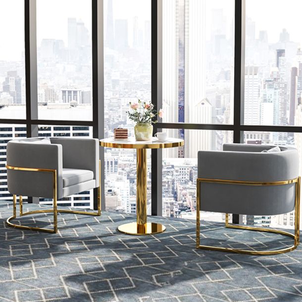Glam Style Marble Dining Table 1/2/3/4/5 Pieces Dining Set for Home Use